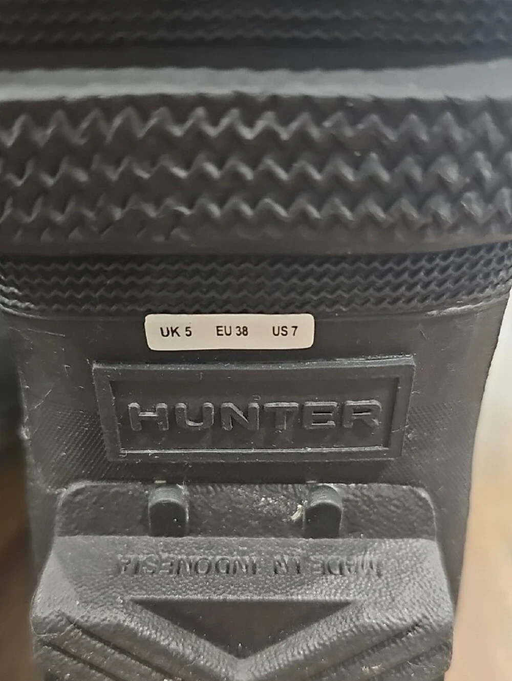 Hunter Original Tall Black Matte Rubber Waterproof Wellies
